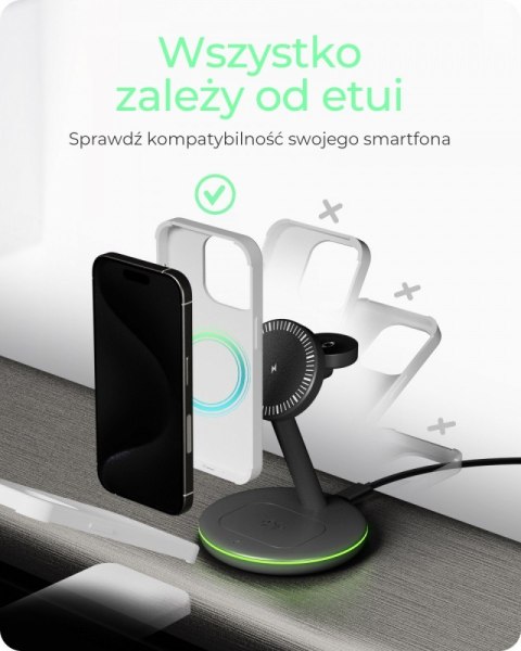 Ładowarka IB-SH102-CH bezprzewodowa do telefonu, zegarka i słuchawek Ładowarka IB-SH102-CH bezprzewodowa do telefonu, zegarka i słuchawek