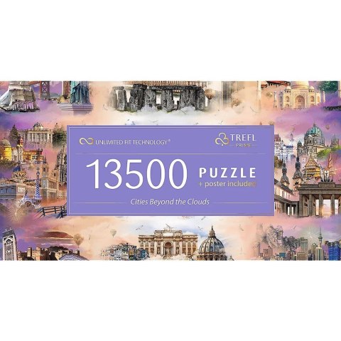 Puzzle 13500 elementów Cities Beyond the Clouds Puzzle 13500 elementów Cities Beyond the Clouds
