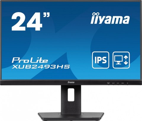 Monitor ProLite 23.8 cala XUB2493HS-B6 A, IPS, HDMI, DP, 2x2W, HAS, 300cd/m2, obrót stopy 120 stopni Monitor ProLite 23.8 cala XUB2493HS-B6 A, IPS, HDMI, DP, 2x2W, HAS, 300cd/m2, obrót stopy 120 stopni