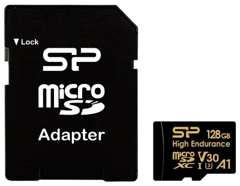 Karta pamięci microSDXC High Endurance 128GB V30 UHS-1 U3 A1 24/7 + ADAPTER microSD-SD Karta pamięci microSDXC High Endurance 128GB V30 UHS-1 U3 A1 24/7 + ADAPTER microSD-SD
