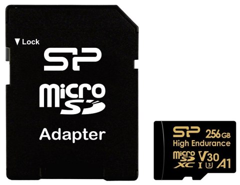 Karta pamięci microSDXC High Endurance 256GB V30 UHS-1 U3 A1 24/7 + ADAPTER microSD-SD Karta pamięci microSDXC High Endurance 256GB V30 UHS-1 U3 A1 24/7 + ADAPTER microSD-SD