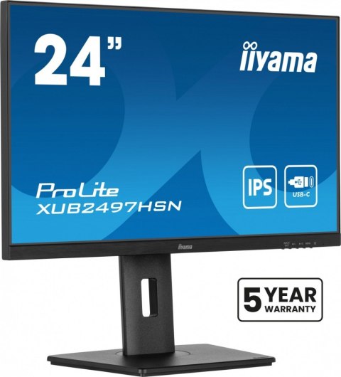 Monitor 24 cale XUB2497HSN-B2 IPS, USB-C Dock, HDMI, DP, 300cd, Pivot, HAS /5y/ Monitor 24 cale XUB2497HSN-B2 IPS, USB-C Dock, HDMI, DP, 300cd, Pivot, HAS /5y/