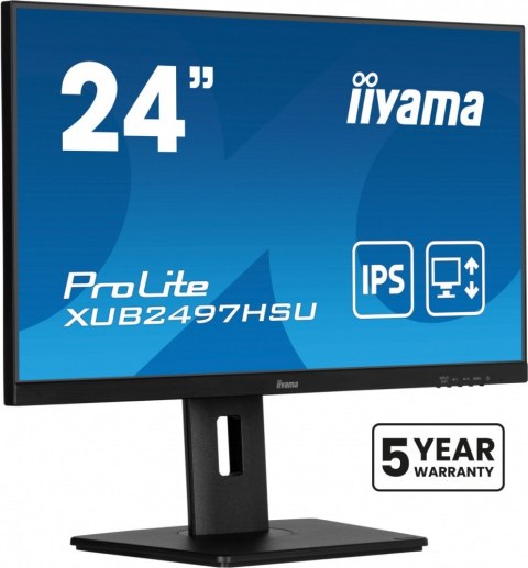 Monitor 24 cale XUB2497HSU-B2 IPS, HDMI, DP, 2x2W, 2xUSB, Pivot, HAS(150mm) /5y/ Monitor 24 cale XUB2497HSU-B2 IPS, HDMI, DP, 2x2W, 2xUSB, Pivot, HAS(150mm) /5y/