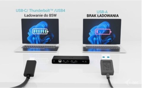 Stacja dokująca Universal Dual 4K Display Power Delivery 85W + i-tec USB-C Charger 100W Stacja dokująca Universal Dual 4K Display Power Delivery 85W + i-tec USB-C Charger 100W