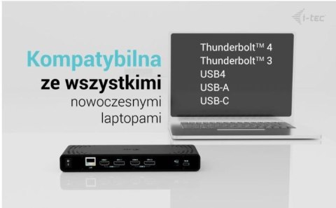 Stacja dokująca Universal Dual 4K Display Power Delivery 85W + i-tec USB-C Charger 100W Stacja dokująca Universal Dual 4K Display Power Delivery 85W + i-tec USB-C Charger 100W