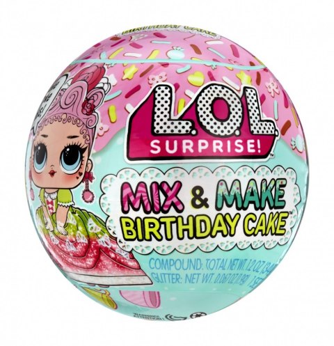 Lalka L.O.L. Surprise Mix & Make Birthday Cake Tots Mix Lalka L.O.L. Surprise Mix & Make Birthday Cake Tots Mix