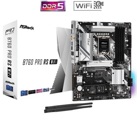 Płyta główna B760 Pro RS WIFI s1700 4DDR5 DP/HDMI M.2 ATX Płyta główna B760 Pro RS WIFI s1700 4DDR5 DP/HDMI M.2 ATX