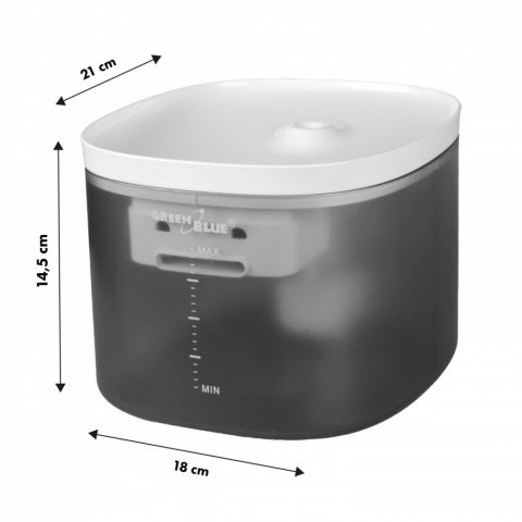 Automatyczne poidełko dla zwierząt GB392 3L, USB5V1A Szary Automatyczne poidełko dla zwierząt GB392 3L, USB5V1A Szary