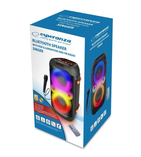 Głośnik BT FM LED RGB RYTHM Głośnik BT FM LED RGB RYTHM