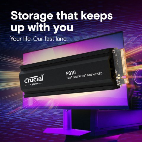 Dysk SSD P310 1TB M.2 NVMe PCIe 4.0 2280 radiator Dysk SSD P310 1TB M.2 NVMe PCIe 4.0 2280 radiator