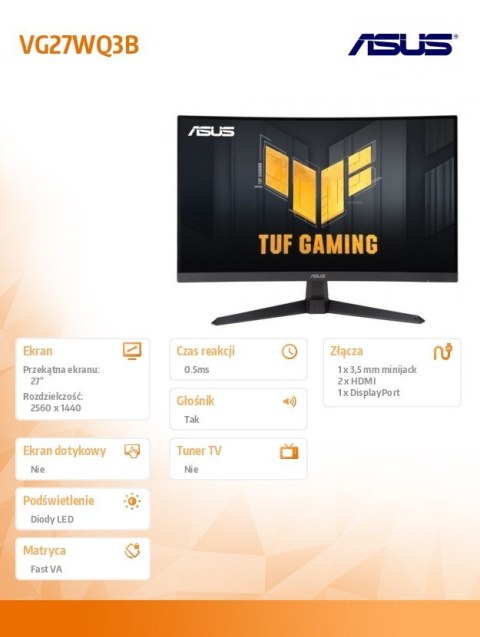 Monitor 27 cali VG27WQ3B QHD Monitor 27 cali VG27WQ3B QHD