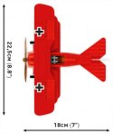 Klocki Fokker DR.1 Czerwony Baron 221 klocków