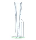 Pionowa podstawka do PlayStation 5 GXT 229 LED Biała