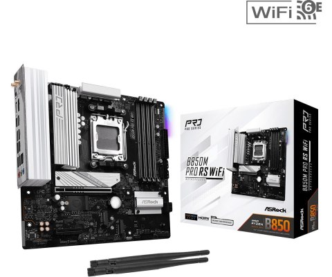 Płyta główna B850M PRO RS WIFI AM5 4DDR5 mATX Płyta główna B850M PRO RS WIFI AM5 4DDR5 mATX