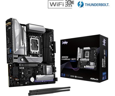 Płyta główna B860M LIVEMIXER WIFI s1 851 4DDR5 mATX Płyta główna B860M LIVEMIXER WIFI s1 851 4DDR5 mATX