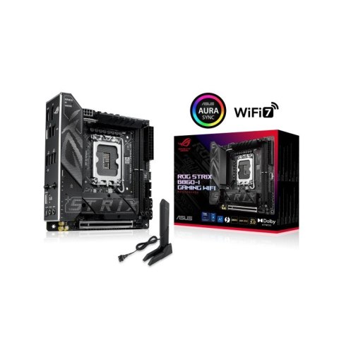 Płyta główna ROG STRIX B860-I GAMING WIFI s1851 4DDR5 TB ITX Płyta główna ROG STRIX B860-I GAMING WIFI s1851 4DDR5 TB ITX
